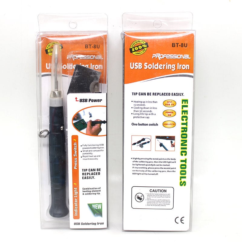 Bailiwick Mini USB forrasztó | 5V, 8W, kézi kivitel, lipítéshez