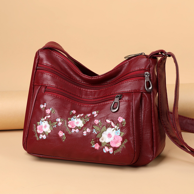 Prešivana PU kožna crossbody torba, meka tekstura, velika kapacitet, zatvaranje na zip, unutarnji džep s zipom i džep za dokumente, podstava od poliestera, horizontalni kvadratni oblik, dvostruke naramenice, proljeće 2025