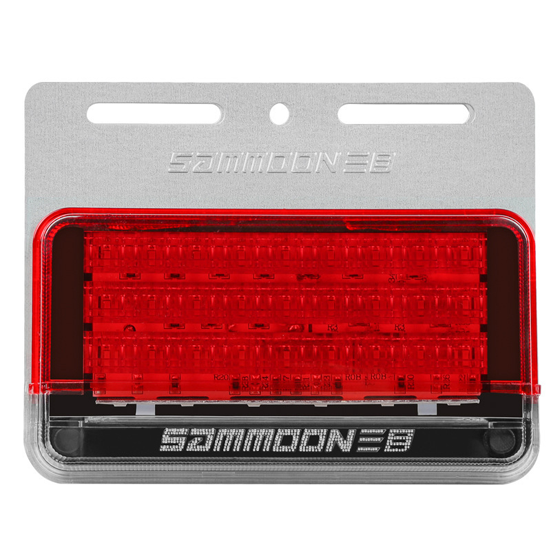 LED sānu gaismas kravas automašīnām ar trim objektīviem, 24 LED, ūdensdrošs, piekabēm, modelis 005, zīmols Sammoon/Three Mesh