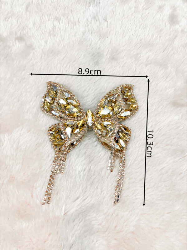 DIY dodaci – staklo/glazura, inlay, motiv leptir, podrijetlo Guangdong, brend Xinhe Sheng