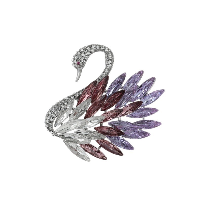 Hattyú kitűző cinkötvözetből, gyémántcsiszolással, őszi 2025 kiadás