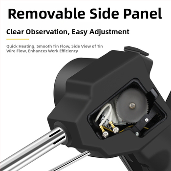 Kāju pedāļa lodēšanas pistole ar ārējo apkuri, 80W