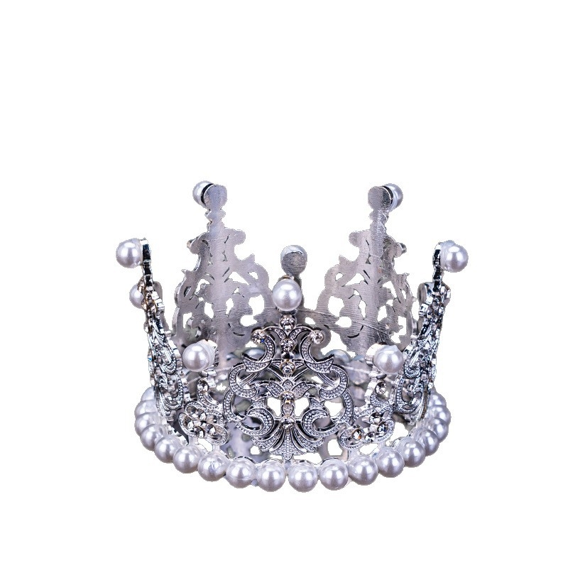 Корона за глава от сплав – дамски стил на знаменитост, електроплакирана сватбена украса за коса