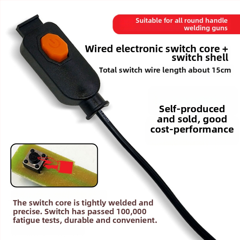 Cabos elektroninis jungiklis argono arc suvirinimo pistolei, Europos stiliaus suvirinimo jungiklis, plazminio pjovimo elektroninis jungiklis, rankinis valdymas, rankų gamybos