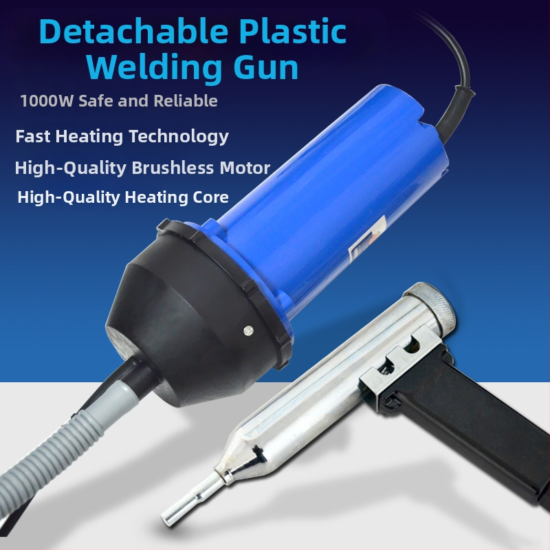 Temperatūras regulēšanas karstā gaisa pistole plastmasas līmēšanai, 1000W, 220V, pārkaršanas aizsardzība