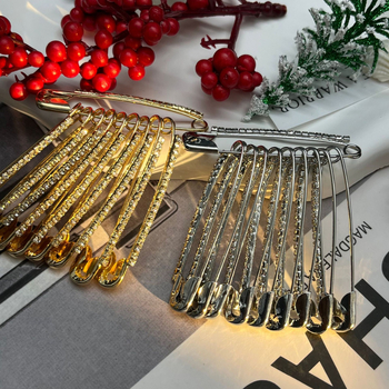 Broš od legure za pojas s kristalima – metalni fiksator, unisex, višestruka namjena