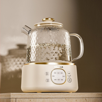 Bear Ceainic de sănătate din sticlă, model YSH-J10D1, capacitate 1–1,5 L, 220V, 500–1000W, termostat electronic, control prin microcomputer