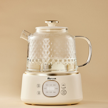 Bear Ceainic de sănătate din sticlă, model YSH-J10D1, capacitate 1–1,5 L, 220V, 500–1000W, termostat electronic, control prin microcomputer
