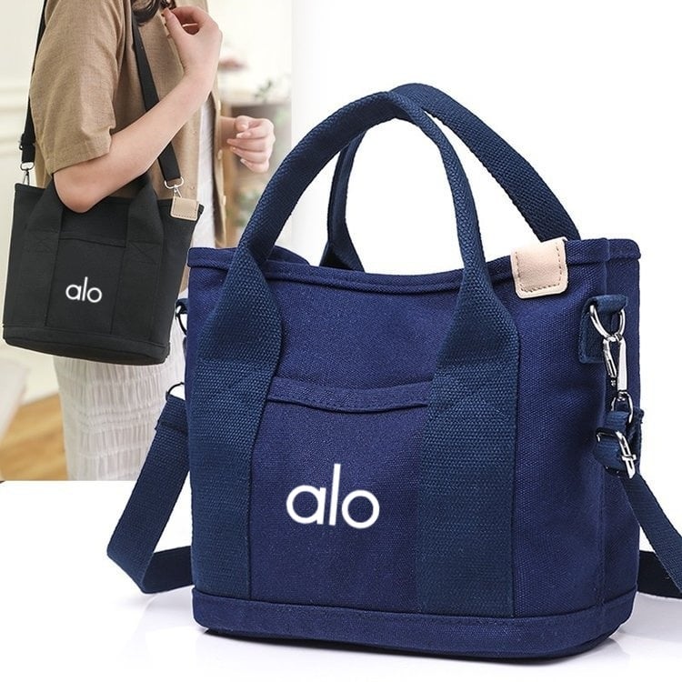 Ženska torba od kanvasa, gradski stil jednostavnosti, vodoravni kvadratni oblik, zatvaranje zipom, unutarnji pretinci za telefon, ID karticu i laminirani džep sa zipom