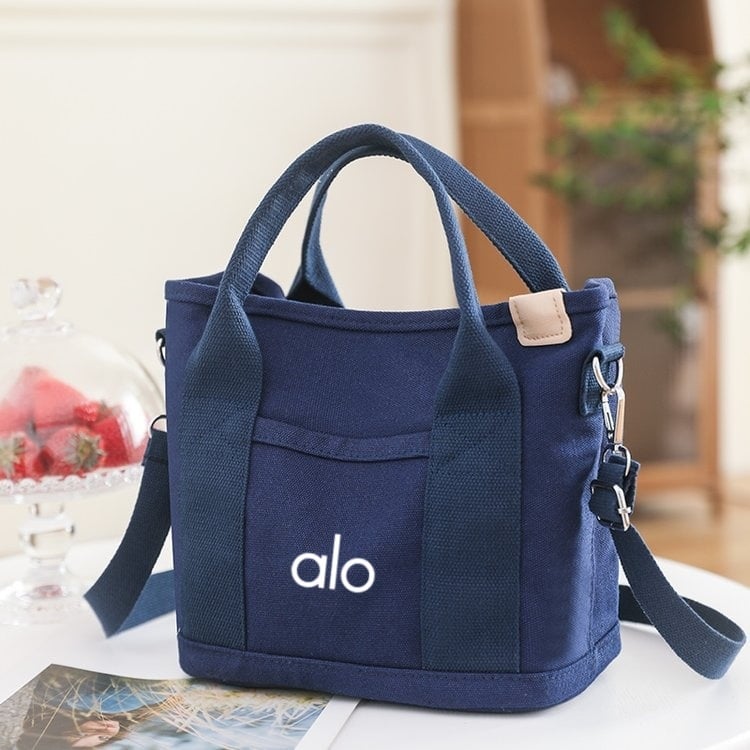 Ženska torba od kanvasa, gradski stil jednostavnosti, vodoravni kvadratni oblik, zatvaranje zipom, unutarnji pretinci za telefon, ID karticu i laminirani džep sa zipom