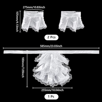 Lolita șal dantelat în stil victorian cu mâneci pentru mâini – adulți, primăvară 2023