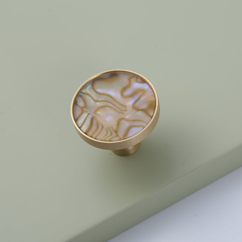 Χειρολαβή πόρτας ντουλάπας, με μία οπή, από κράμα ψευδάργυρου, αμερικανικού στυλ, ελαφρύς πολυτελής σχεδιασμός, μοντέλο LSZN5305, Golden Return