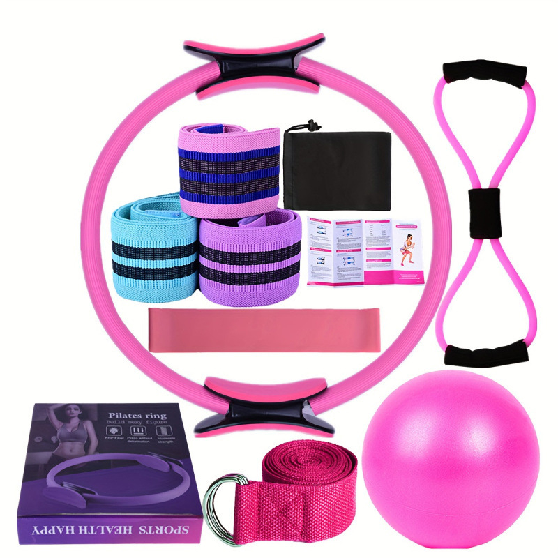 Elastični set pojasa s latex hip pojasom i latex otpornošću (Tip: užad kopča; Materijal: crvene mahune; Obrada: premazano metal; Godina/Sezona: Zima 2025)