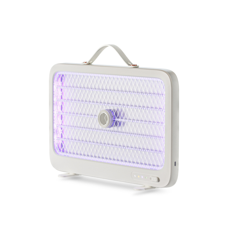 Unutarnja punjiva lampa za ubijanje komaraca s hvatanjem i električnim šokom – pokrivenost 61㎡, ugrađena baterija 1001–1600mAh, LED svjetlo, uvijek uključena, tih način