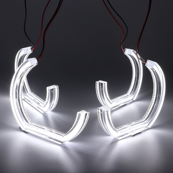 BMW E46 U-formos Angeliška akis - kristalinis akrilas LED, 12-24V, 10W, 1800LM