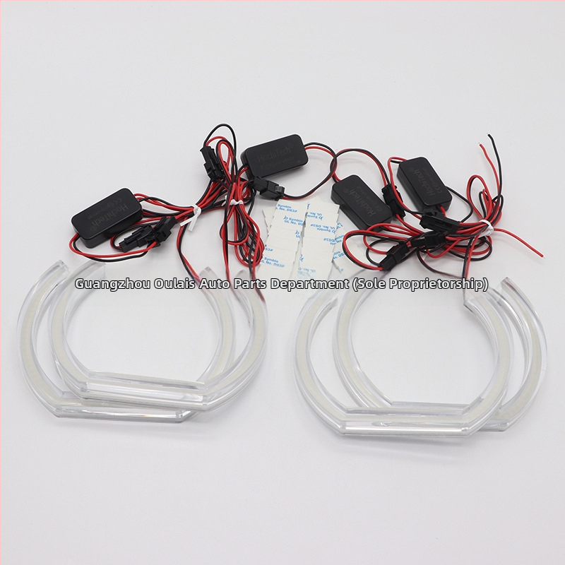 BMW E46 U-formos Angeliška akis - kristalinis akrilas LED, 12-24V, 10W, 1800LM