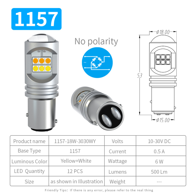 LED auto dvostruka signalizacija i dnevna svjetla, T20/7443, 10-30V široki raspon napona