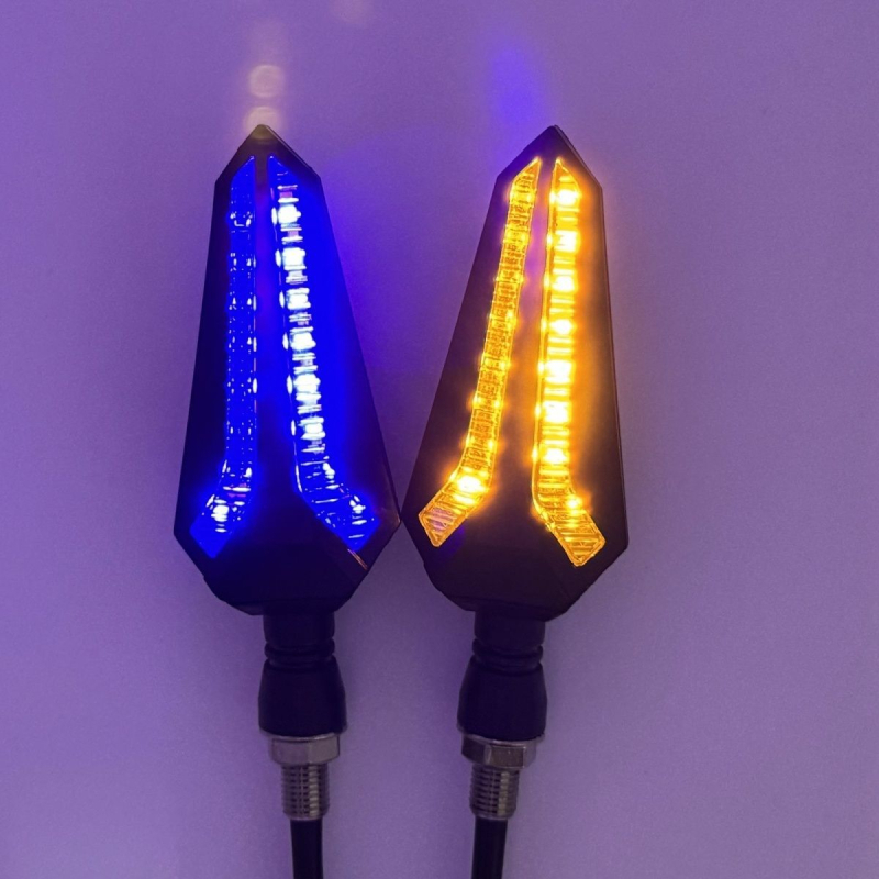 LED sekvencijski pokazivači smjera za modificirane motocikle i električna vozila – ABS plast, 12V DC, 0229
