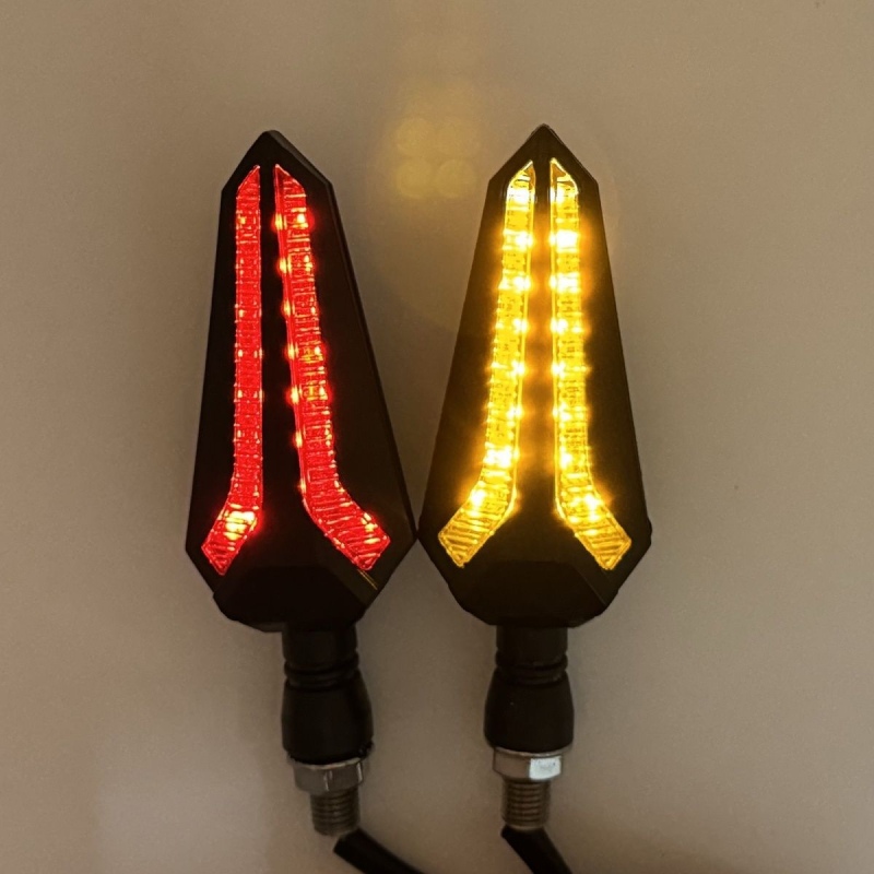 LED sekvencijski pokazivači smjera za modificirane motocikle i električna vozila – ABS plast, 12V DC, 0229