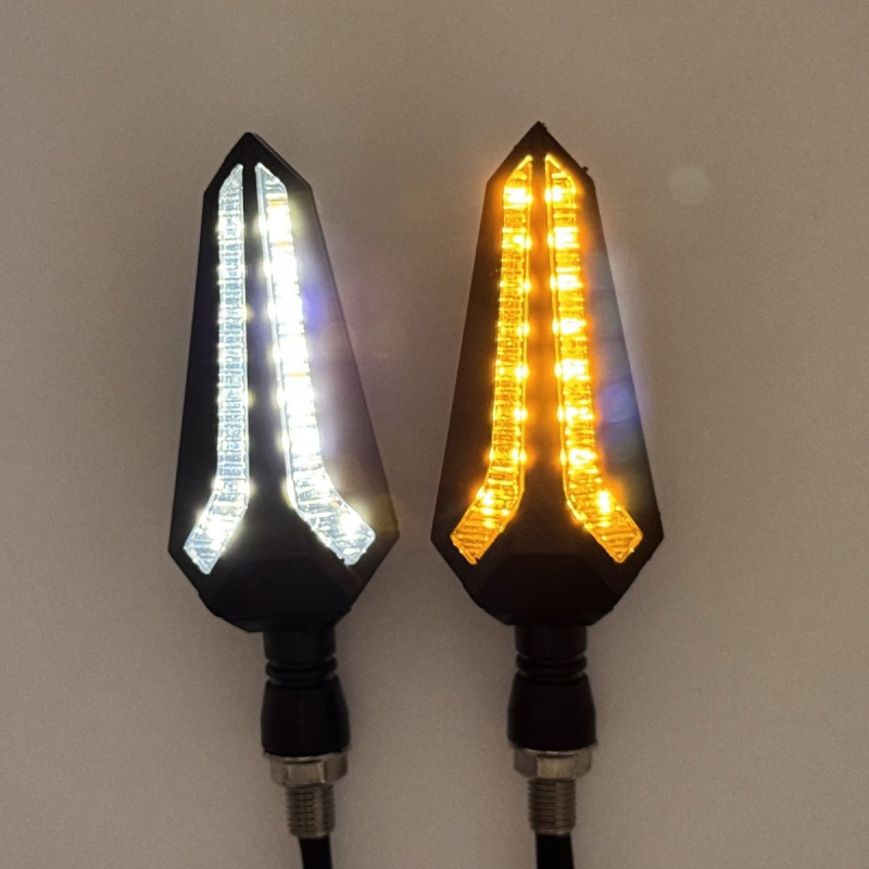 LED sekvencijski pokazivači smjera za modificirane motocikle i električna vozila – ABS plast, 12V DC, 0229