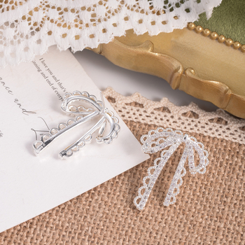 Медни обици клипчета за уши във формата на лък, за жени, електроплатени, Mosquito Coil стил, свежи и сладки