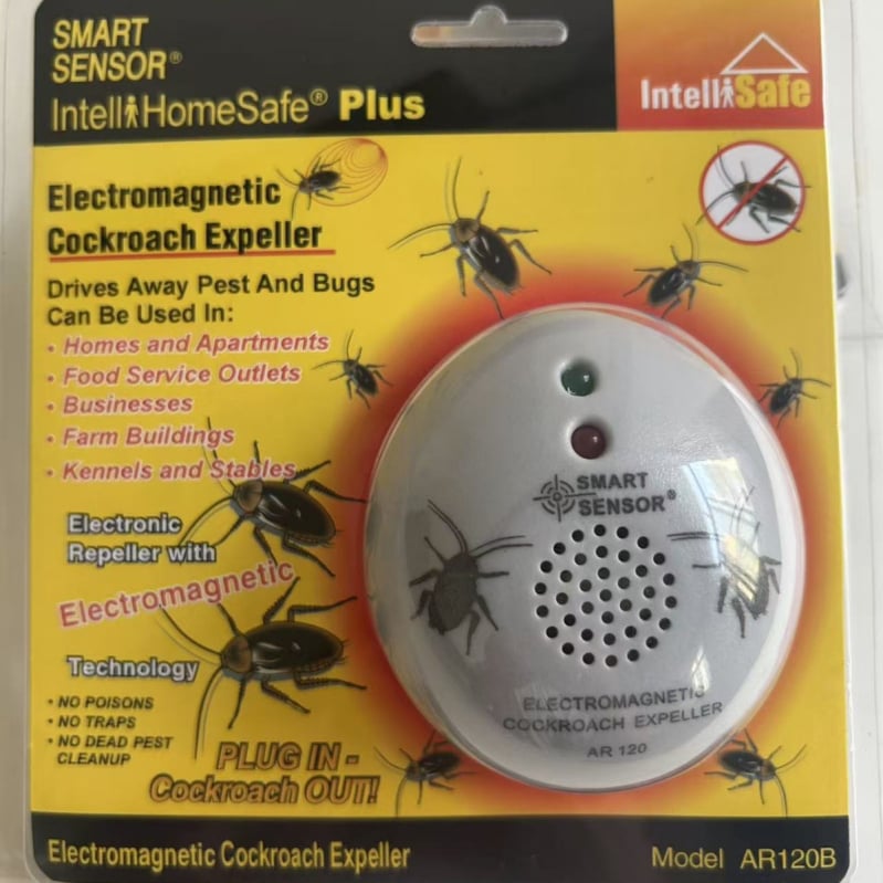 AR120B Ultrazvučni repeler za insekte i glodavce s elektromagnetskom valom — 5V, 50/60 Hz, 5W