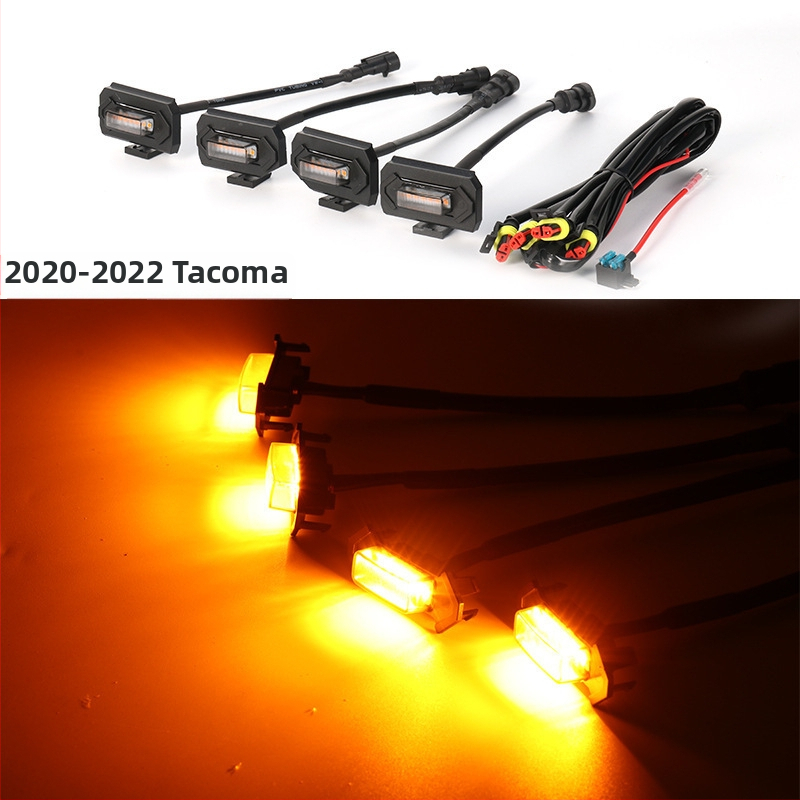 Grilio LED žibintai 2020 Toyota Tacoma – 12V, 480LM, plastiko lempos gaubtas, tarnavimo laikas 50000 h