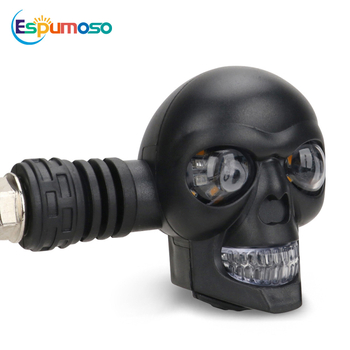 Motociklo vairo modifikavimas Galvos kaukolės modelis 12V ABS Universalus pritaikymas