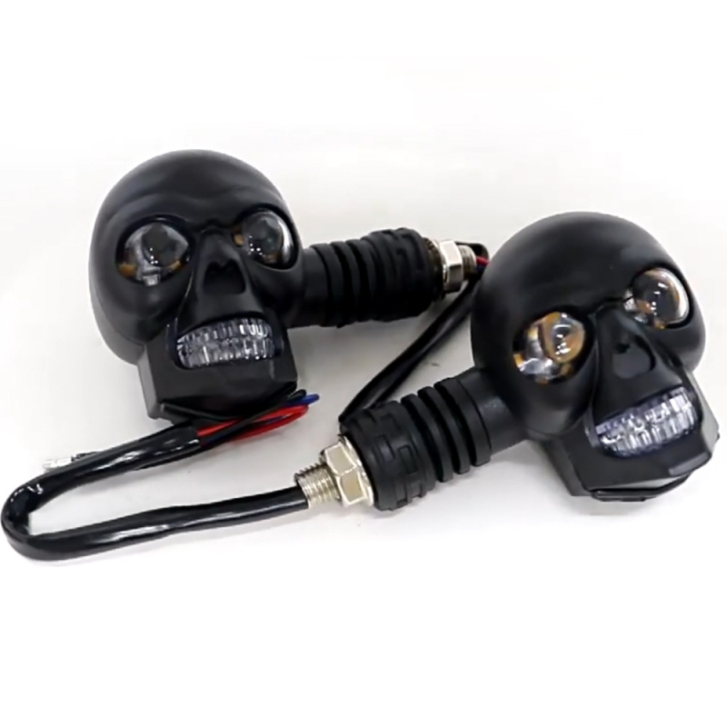 Motociklo vairo modifikavimas Galvos kaukolės modelis 12V ABS Universalus pritaikymas