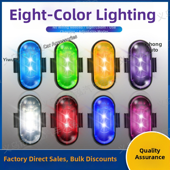 Belaidė lėktuvo šviesa su stroboskopiniu įspėjimo šviesos šaltiniu – 12V, 0.2A, 1W, ovalus gaubtas, universalus naudojimas priekaboms ir motociklams