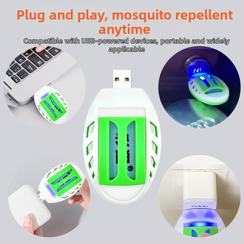 USB nešiojamas priemonės nuo uodų – kietojo kūno įrenginys, 6 vienetai per įrenginį, modelis 0017, Color Sniper