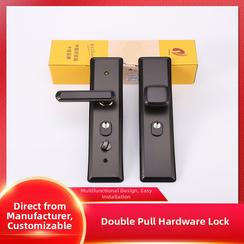 Bezpečnostná kľučka na dvere, dvojité ťahanie, železo, ED002A-2, Chenxu, Nový čínsky štýl, moderná jednoduchosť