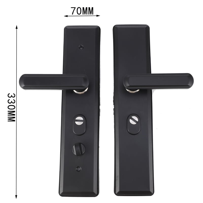 Bezpečnostná kľučka na dvere, dvojité ťahanie, železo, ED002A-2, Chenxu, Nový čínsky štýl, moderná jednoduchosť