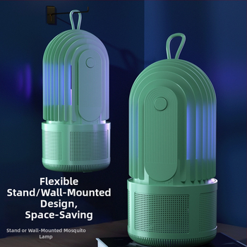 Zidová UV lampa na hubenie komárov pre domáce použitie — netoxická, dosah 61 m²+, bezpečná pre deti