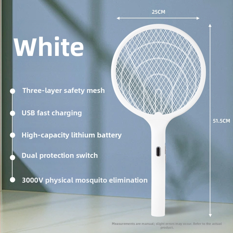 Puls electric USB pentru țânțari, reîncărcabil, LED, plasă din aliaj Ni-Zn-Fe, baterie încorporată 1001–1600 mAh, încărcare 3–5 ore, acoperire 21–30 m²