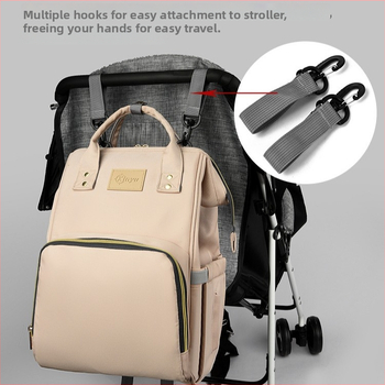 Torba za mamu i bebu, gradski jednostavan stil, Oxford platno, jednobojni uzorak, poliesterska podstava, proširenje i smanjenje opterećenja, zakrivljeni remen za ramena