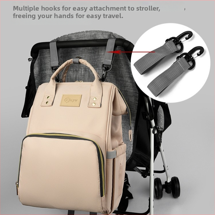 Torba za mamu i bebu, gradski jednostavan stil, Oxford platno, jednobojni uzorak, poliesterska podstava, proširenje i smanjenje opterećenja, zakrivljeni remen za ramena