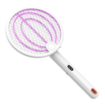 Aparat electric pliabil pentru țânțari cu baterie încorporată și LED pentru uz interior, reîncărcabil, ucide țânțarii prin șoc electric, potrivit pentru spații de peste 61 m²