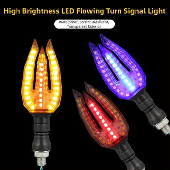 Motocykel LED sekvenčné smerovky a denné svetlo, 12V, model ZXD-11, 2W, 4000 lm, 10000 h