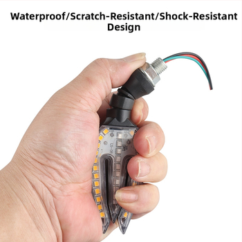 Motocykel LED sekvenčné smerovky a denné svetlo, 12V, model ZXD-11, 2W, 4000 lm, 10000 h