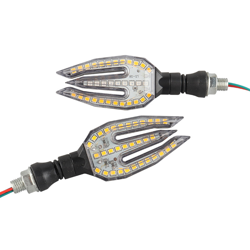 Motocykel LED sekvenčné smerovky a denné svetlo, 12V, model ZXD-11, 2W, 4000 lm, 10000 h