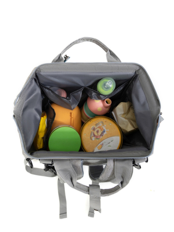 Taška na plienky pre mamu – Veľká kapacita, Oxford látka, Nepremokavá, Sucho-mokré delenie, Zakrivené ramenné popruhy