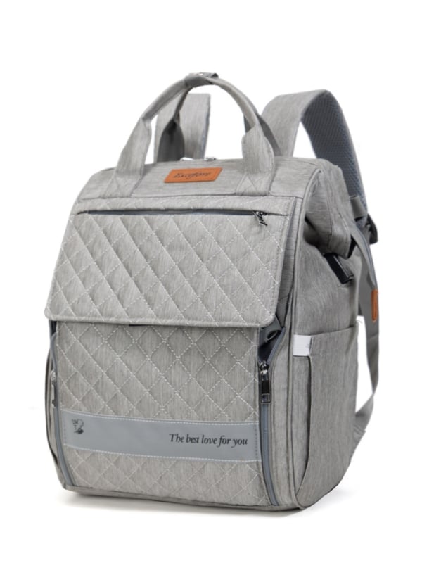 Taška na plienky pre mamu – Veľká kapacita, Oxford látka, Nepremokavá, Sucho-mokré delenie, Zakrivené ramenné popruhy