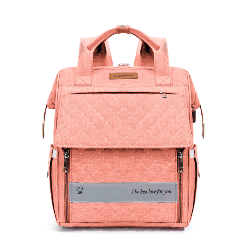 Taška na plienky pre mamu – Veľká kapacita, Oxford látka, Nepremokavá, Sucho-mokré delenie, Zakrivené ramenné popruhy