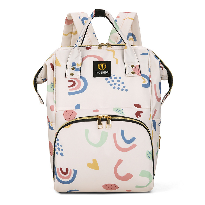 Geantă pentru mame cu bebeluși, capacitate mare, rucsac de umăr pentru călătorii, nylon, respirabil, curea cu pernă de aer