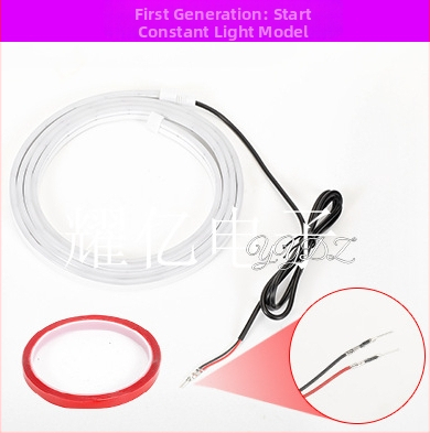 Automobilio LED dienos šviesa su silikonine korpusu, 6W, 12V, lipnė montavimas, priekinis dangtis