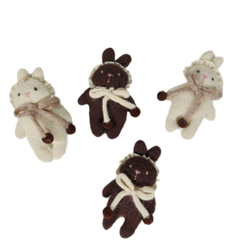 Accesorii decorative în stil Japonez: iepuraș pluș, fular, broșă și pandantiv pentru geantă; bijuterii DIY – set clipsuri pentru păr; pentru adulți; toamnă 2025