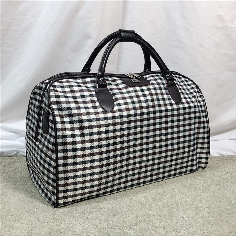 Geantă pliabilă impermeabilă pentru afaceri, nailon, respirabilă, rezistență la uzură, model geometric, curea de umăr, model 401