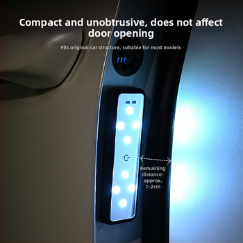 Durų įspėjimo šviesa su LED 5W, 12V, IP68, universalus suderinamumas