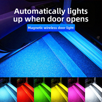 Durų įspėjimo šviesa su LED 5W, 12V, IP68, universalus suderinamumas